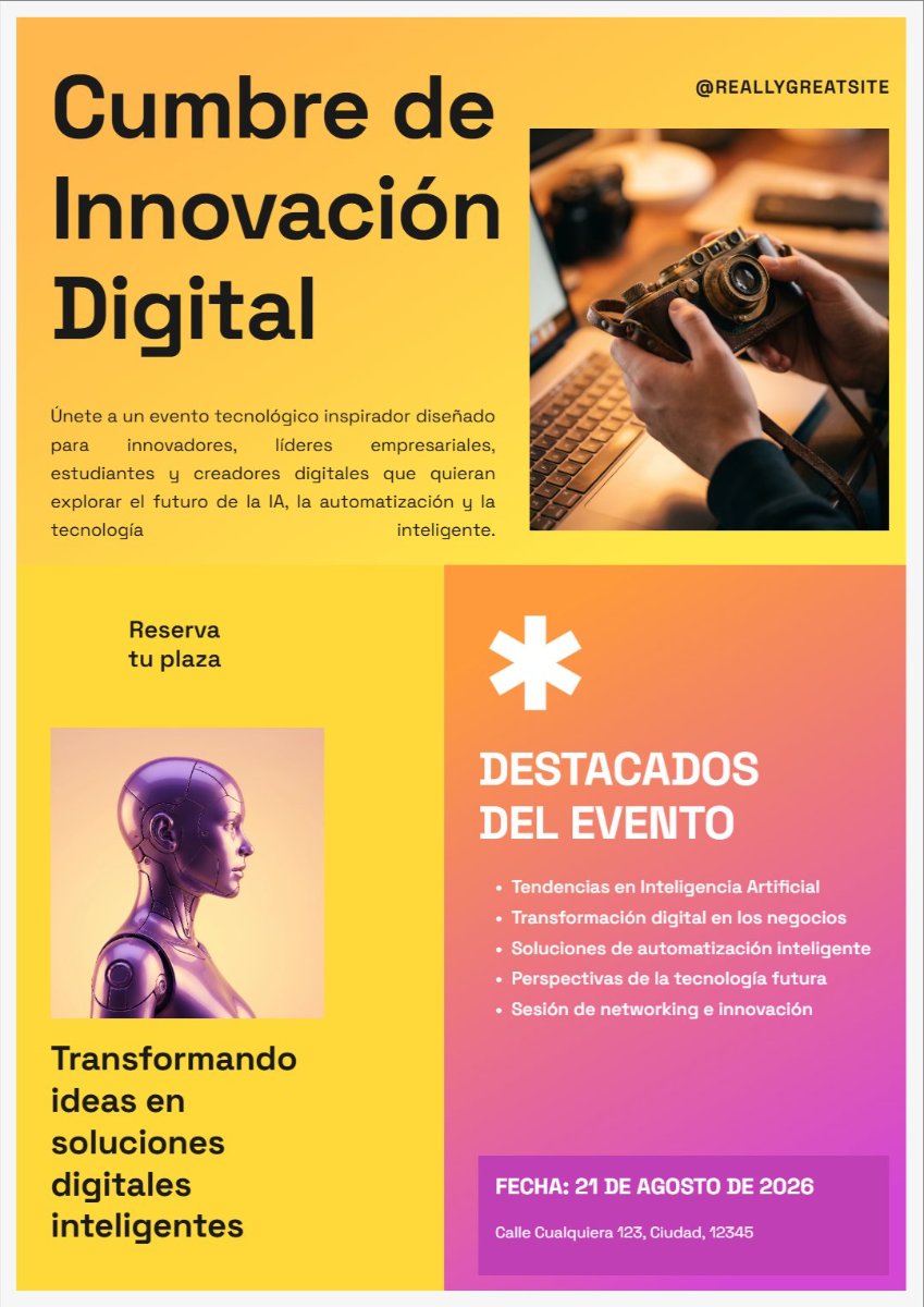 Cartel Cumbre Innovación Digital